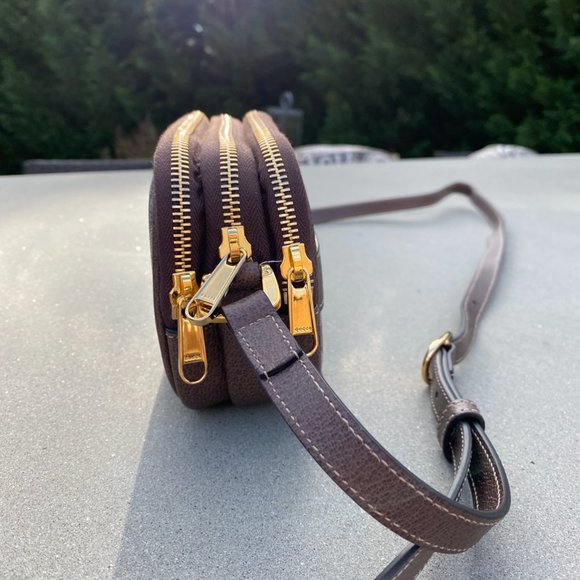 Gucci Ophidia Interlocking GG Canvas with Webbing Shoulder Bag - Picture 5 of 13